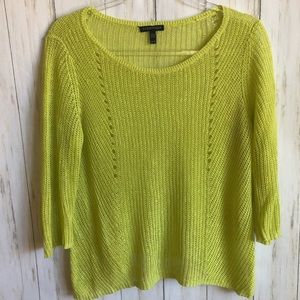 EILEEN FISHER XS Organic Linen Batean Neck Sweater